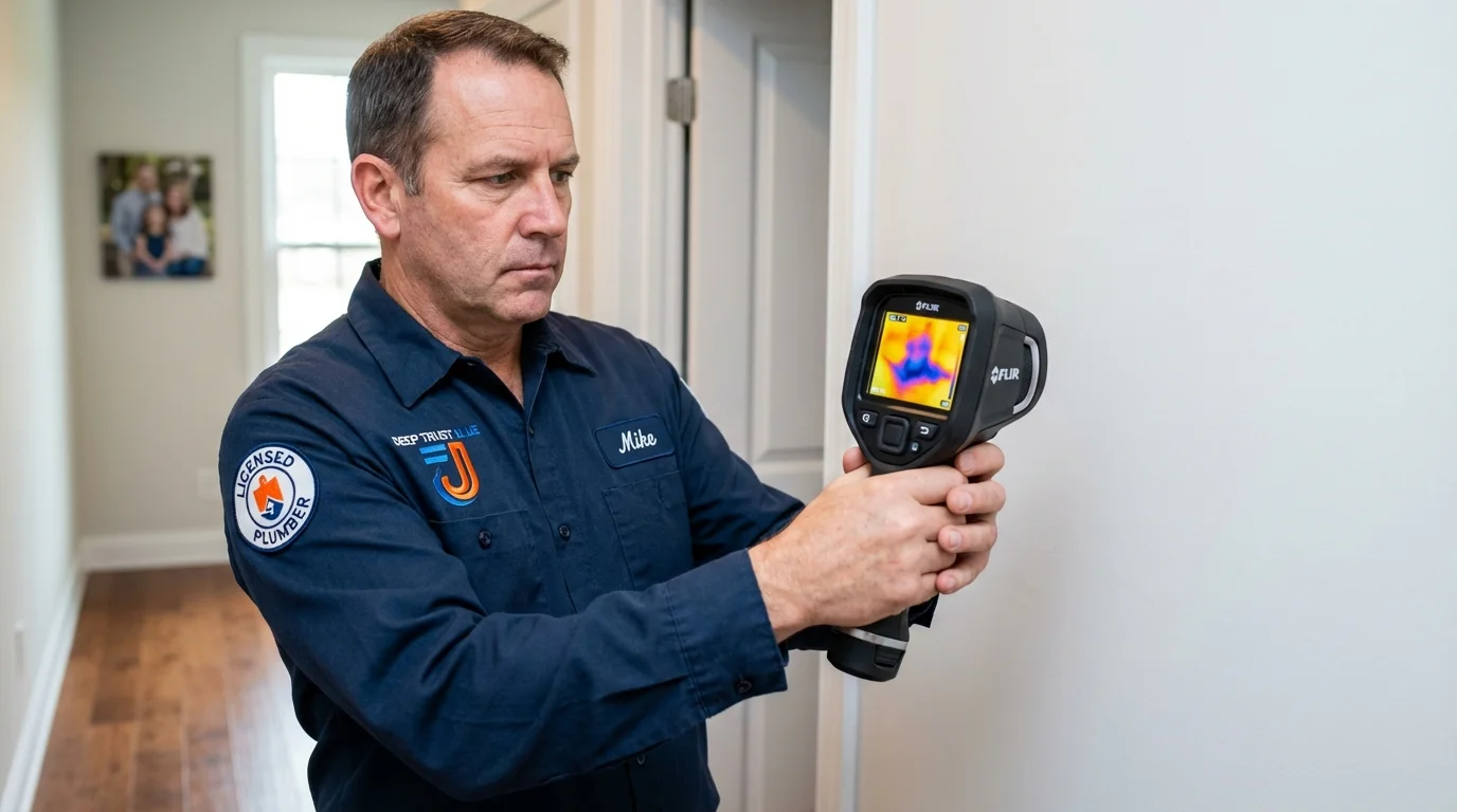 Thermal imaging leak detection by Johns Plumbing LLC in Shelton